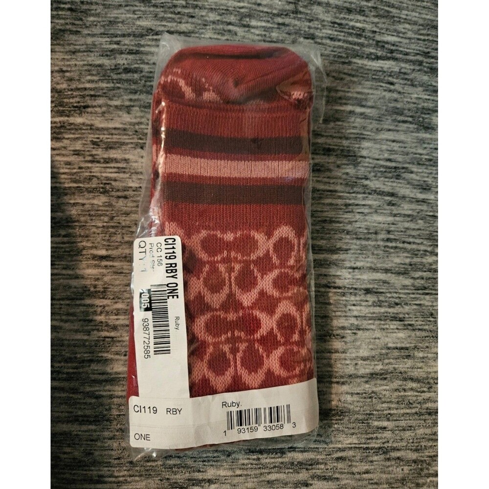 Coach Signature Calf Length Socks